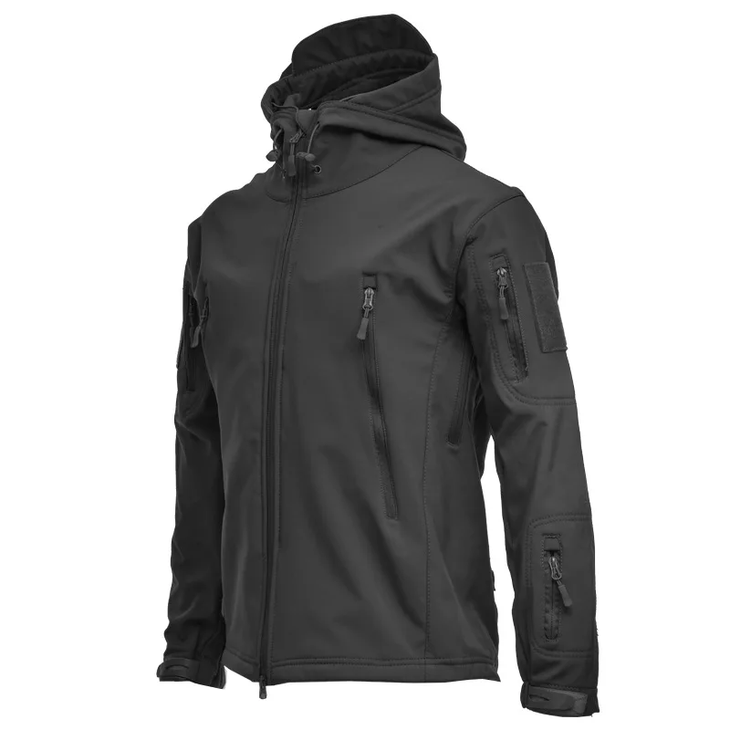 Black Jacket softshell jackets softshell jacket men shark skin jacket