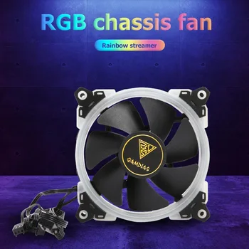 

3pcs 120mm RGB LED Computer Case Fan Quiet Cooling Fans with IR Remote Control Speed Cooler Cooling RGB Fan High Quality