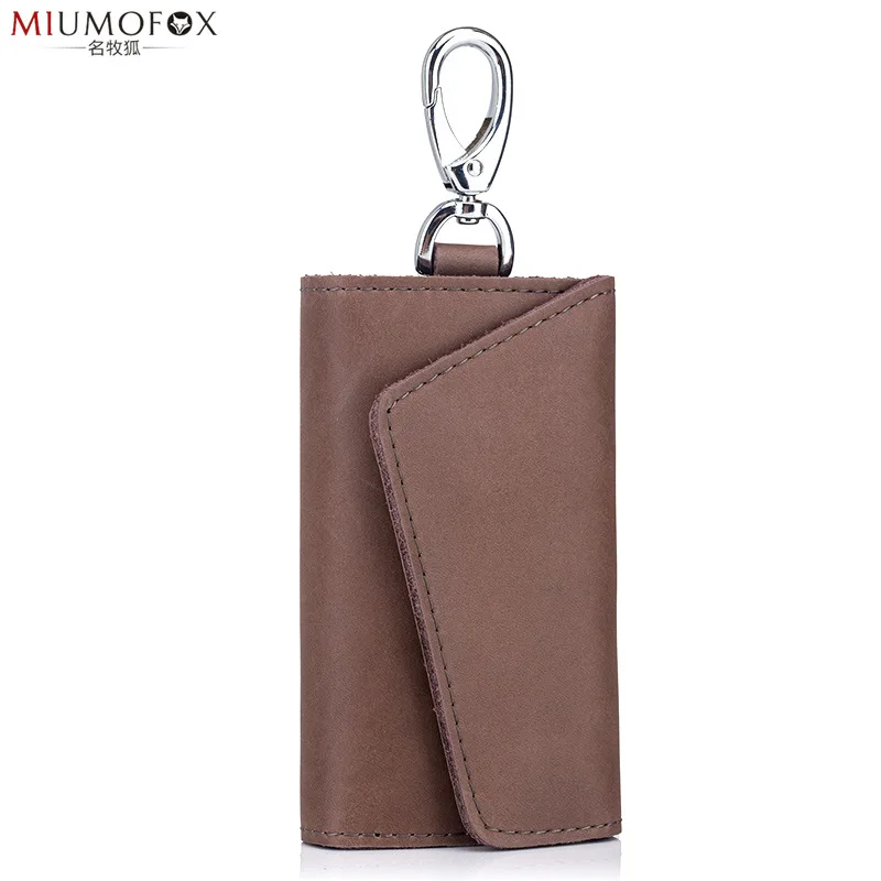 

Men Key Case 2017 New Style Retro Genuine Leather Multi-functional Car Household Key Bag Wallet Foreign Trade Wholesale
