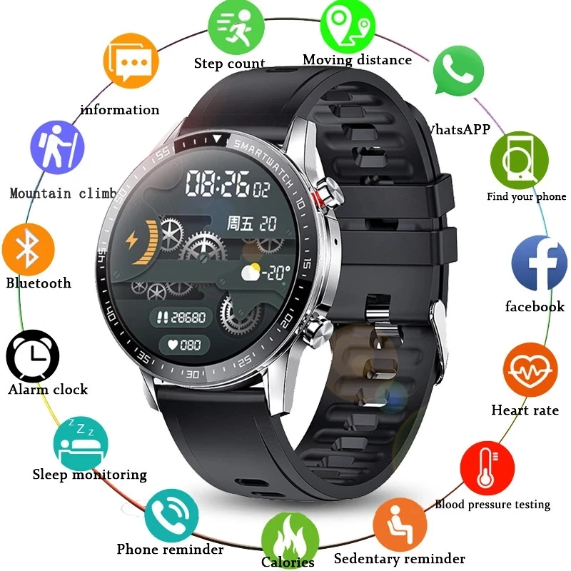 Смарт-часы LIGE Bluetooth водоотталкивающий дисплей 2021 | Электроника