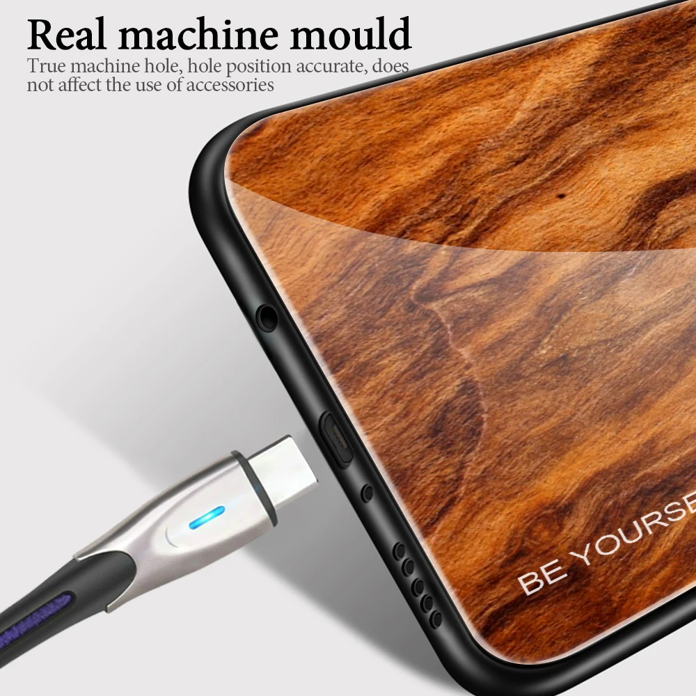 Чехлы с текстурой древесины для телефонов Xiaomi Redmi Note 8 Pro 8T чехол из закаленного