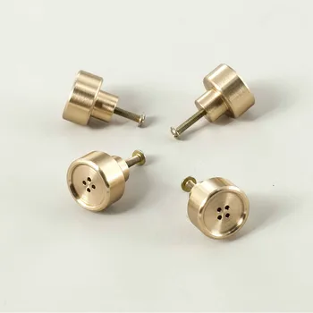 

Button style Brass handle Round small handle Gold pure copper Nordic simplicity creative design so beautiful you deserve to have