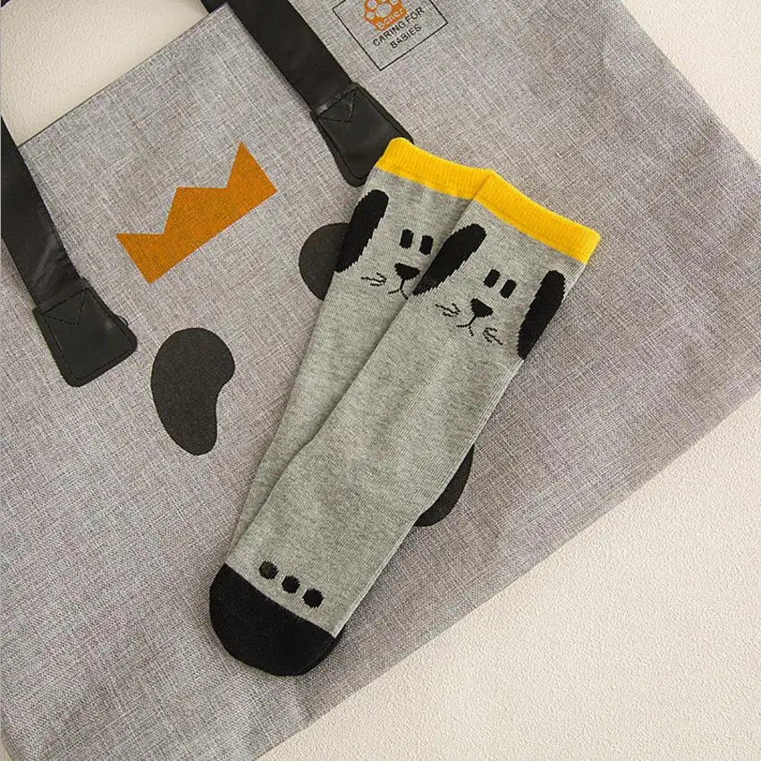 Носки для малышей хлопковые гетры для маленьких мальчиков и девочек, теплые короткие носки для больших детей детские носки стильные Носки с рисунком мышки, лисы, Тоторо - Цвет: kids  socks 12