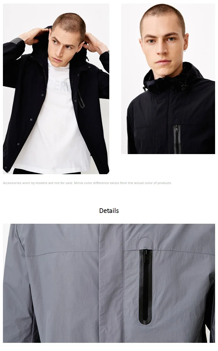 JackJones Мужская куртка с капюшоном спортивная короткая куртка мужская одежда 218321510