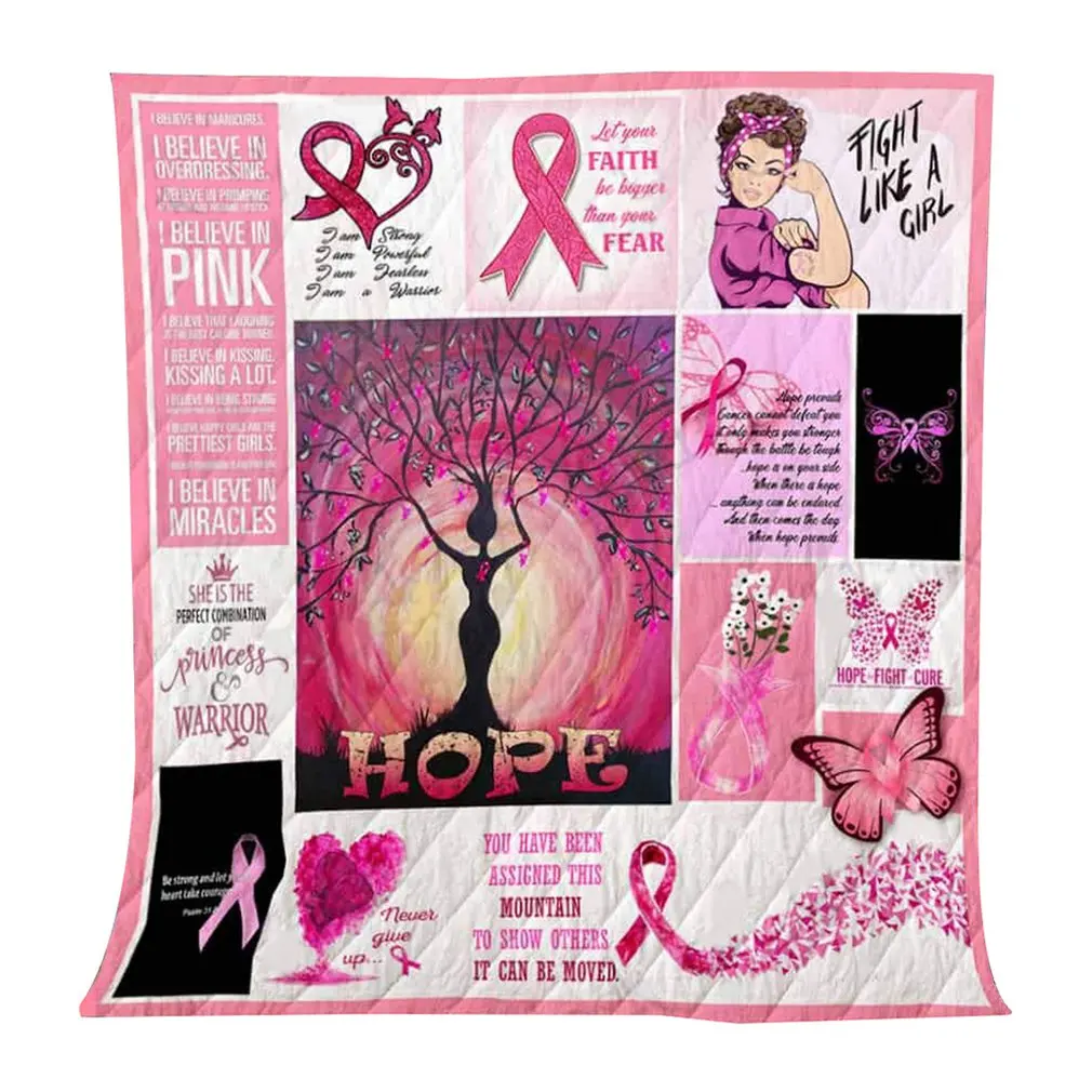 

Breast Cancer Awareness Pattern Compact Foldable Outdoor Camping Mat Picnic Mat Beach Blanket Climb Blanket Tourist Mat