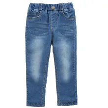 Белый халат для подростков, новые зимние товары в Корейском стиле, детские джинсы с плюшевой подкладкой для маленьких детей 1-5 лет, вельветовые ковбойские джинсы