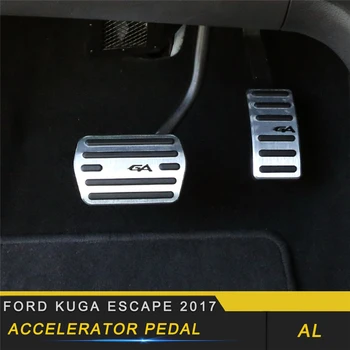 

For Ford KUGA Escape 2017 2018 Car Styling Accelerator Rest Brake Pedal Cover Trim Frame Sticker Interior Accessories