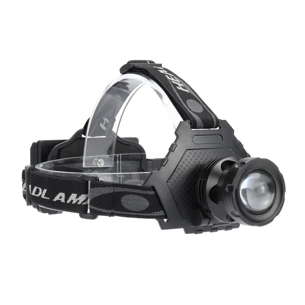 XHP70 LED Headlamp Headlight Reachargable Zoom Torch Lamp 18650 Light