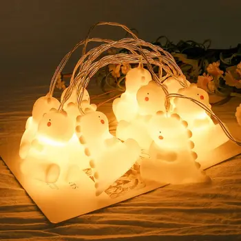 

10 LED Cute Dinosaur Decorative String Lights Litter Monster Lamp Kid's Room D08D