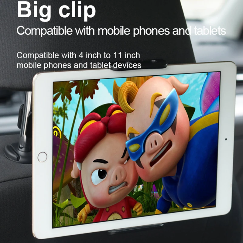 

Car Headrest Mount Tablet Holder Stand for Car Backseat Headrest Compatible with Smartphones Tablets 4.7"-10.5"