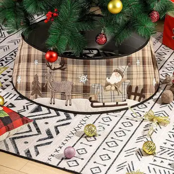 

48 Inch Christmas Tree Skirt Decorative Tree Base Cover Christmas Tree Decor Christmas Tree Ornament Floor Decor Ornament
