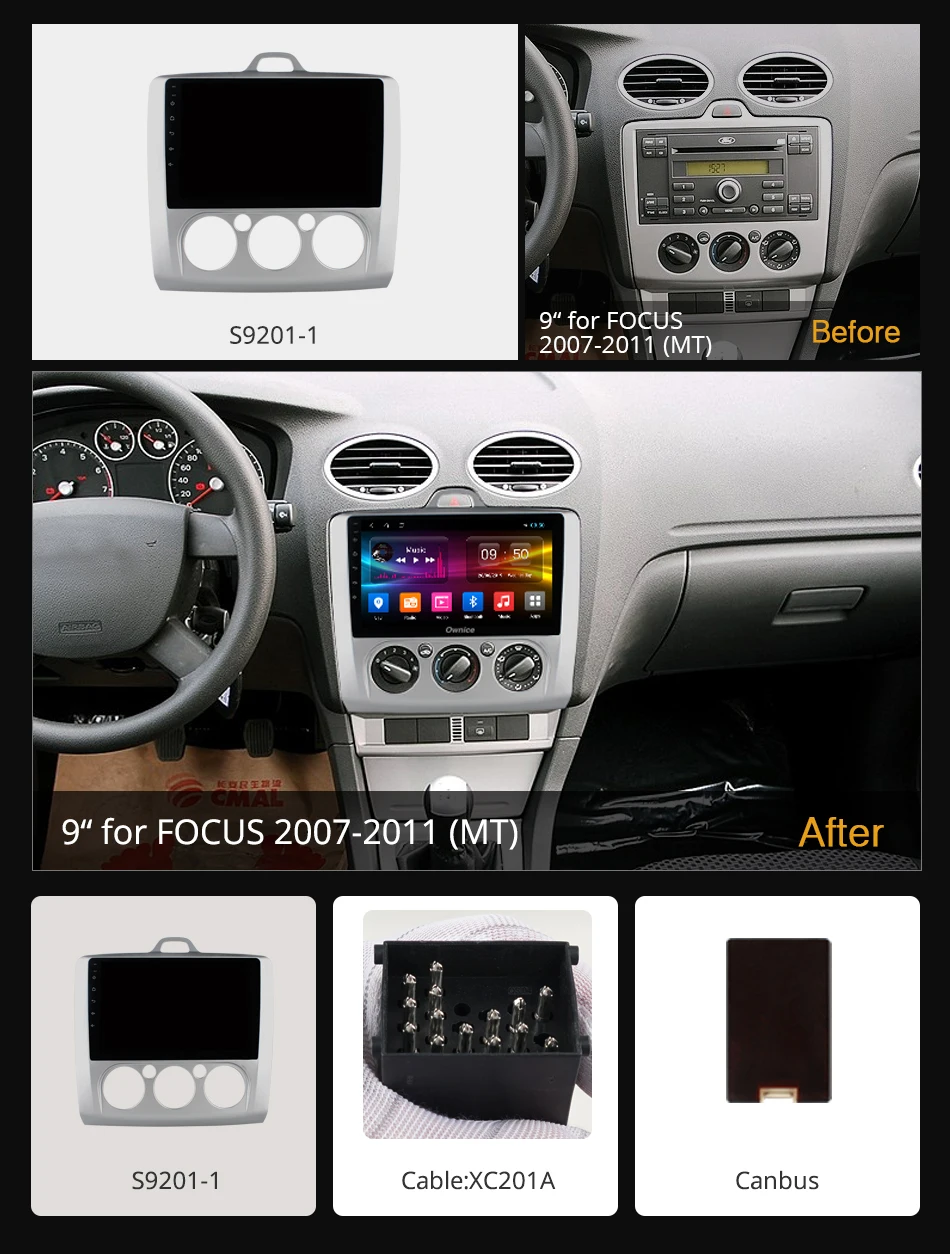 Ownice K3 K5 K6 2DIN Android 8 1 Восьмиядерный автомобильный DVD плеер для Ford FOCUS 2007 2008 2009 2010 2011 Navi