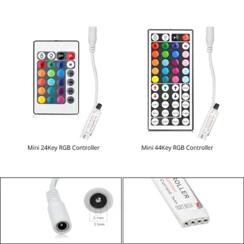 

12V Controller LED Lights RGB LED Strip Light Controller RGB Controller 44 Keys 24 Keys Wireless Remote Control 12V LED Strip
