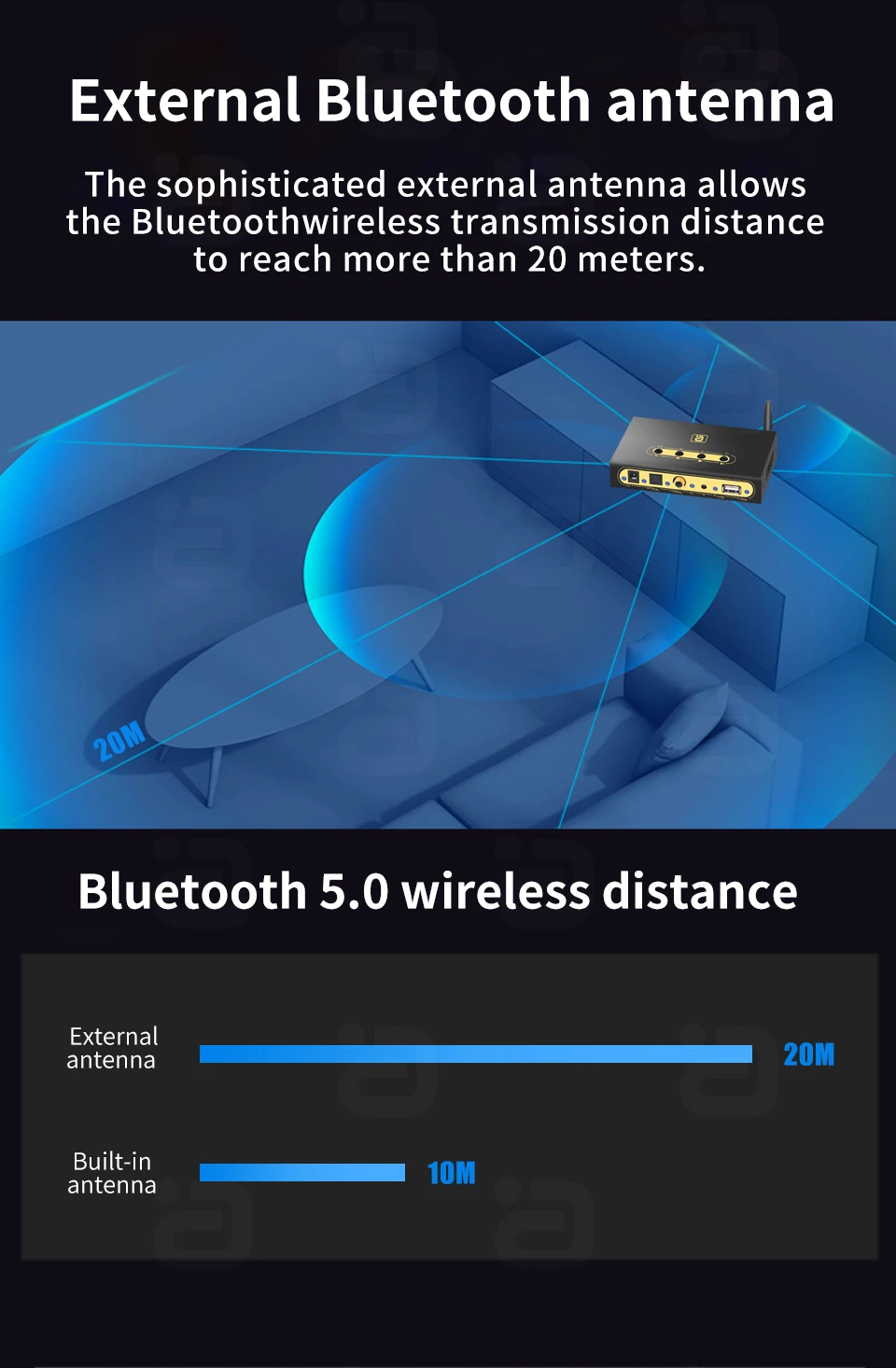 bluetooth 5.0 reciever dts ac3 adaptador óptico