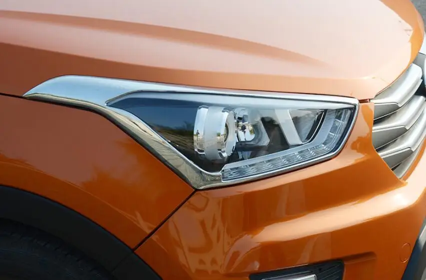 Накладка на фары/задние фары для Hyundai Creta ix25 хромированный корпус из АБС пластика