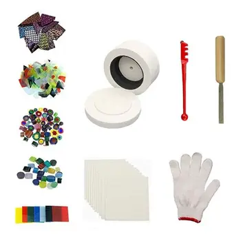

Extral Large Microwave Kiln Kits 10pcs Set Glass Fusing for Jewelry Making Tools