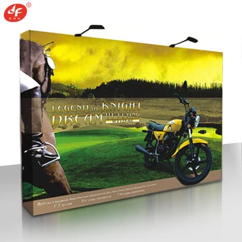 

8ft 10ft Custom Pop Up Display Banner Conference Backdrop Stands With Dye Sub Printing For Exhibition Booth System