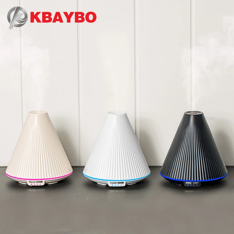 

KBAYBO 160ml volcano ultrasonic humidifier aromatherapy sprayer home office air purifier with 7 color LED lights