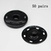 50 Pairs Snap Metal Press Buttons Fastener 7.5/10/15/21/25/30mm Round Button DIY Garment Buckles Needlework Sewing Accessories 6