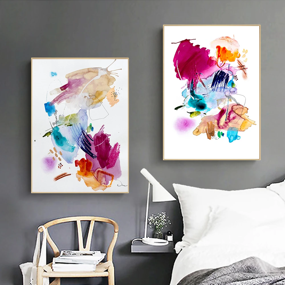 Wall Abstract Canvas Posters Painting Unframed Pictures For Home Living Room Art