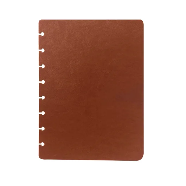 Séparateur A5 Reliure à Disques discbound planner seperator - marron cuir