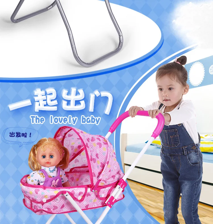 Mini Cart Supermarket Handcart Storage Trolley Toy Office Home Decor Wonderful Gift Toy for Children