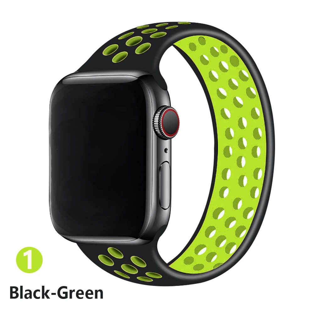 Solo Loop strap For Apple Watch Band 44mm 40mm 38mm 42mm Breathable silicone Elastic Belt bracelet band iWatch Series 3 4 5 SE 6 Solo Loop strap For Apple Watch Band 44mm 40mm 38mm 42mm Breathable silicone Elastic Belt bracelet band iWatch Series 3 4 5 SE 6