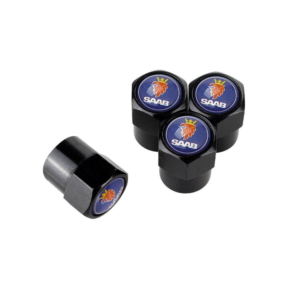 

Car Accessories Wheel Tire Valve Stem Caps Valve Cover Rim Sticker For SAAB 1995 9-3 9-5 92 95 99 9-2X 9-4X 900 SONETT 9000