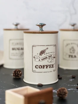 

Bamboo Seal jar Store Coffee jars, Tea Cans, Sugar Cans, Snacks, Sugar boxs, Moisture - Proof Ring.