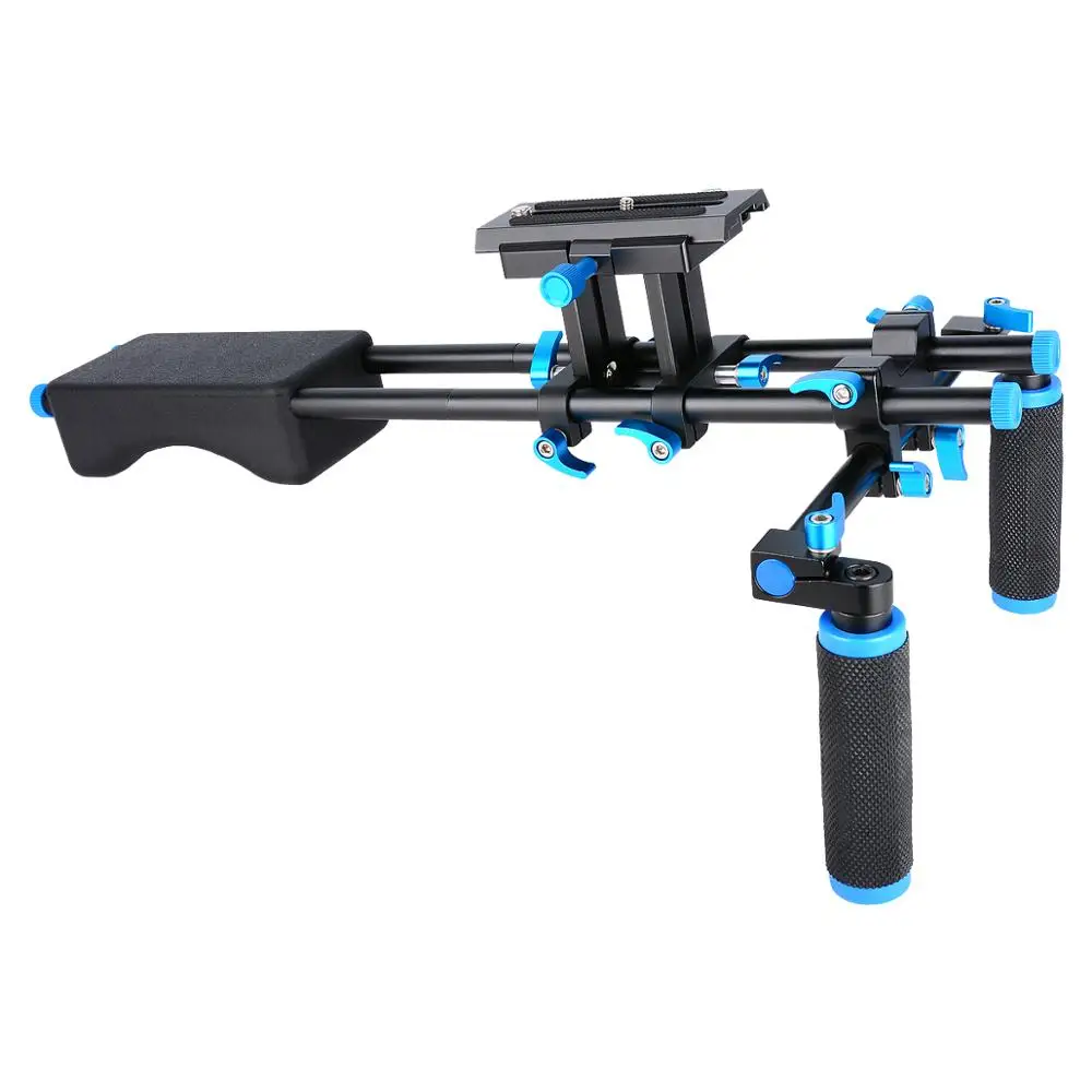 

YELANGU D2 Shoulder Mount Rig+Matte Box+Follow Focus+C Dslr Cage DSLR Camera Rig BMPCC