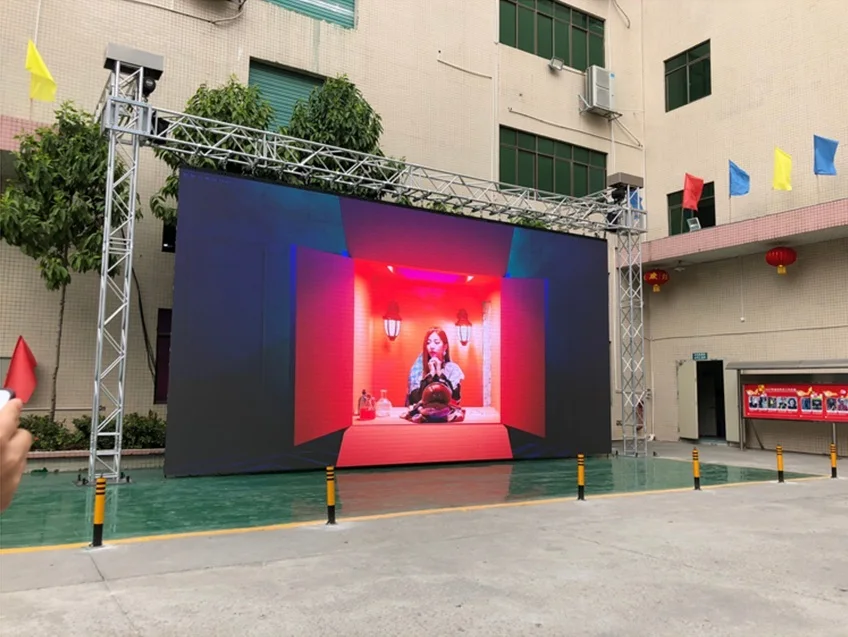 HD P8 уличный светодиодный экран SMD3535 512X512 мм литье под давлением алюминиевый шкаф СВЕТОДИОДНЫЙ Прокат видео стены, рекламный экран панели