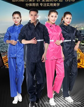 

Hiking Travel Waterproof Pants Jacket Raincoat Women Cycling Electric Motorcycle Rain Coat Men Impermeables Rain Suit BW50YY