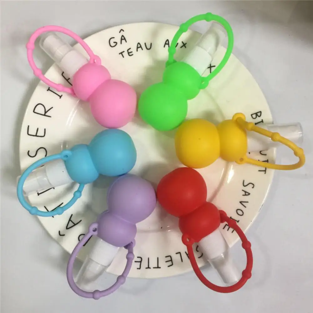 

30ml Silicone Gourd Soap Dispenser Bottle Cartoon Gourd shape Mini Portable Gel Hand Sanitizer Bottle Removable Travel Cover