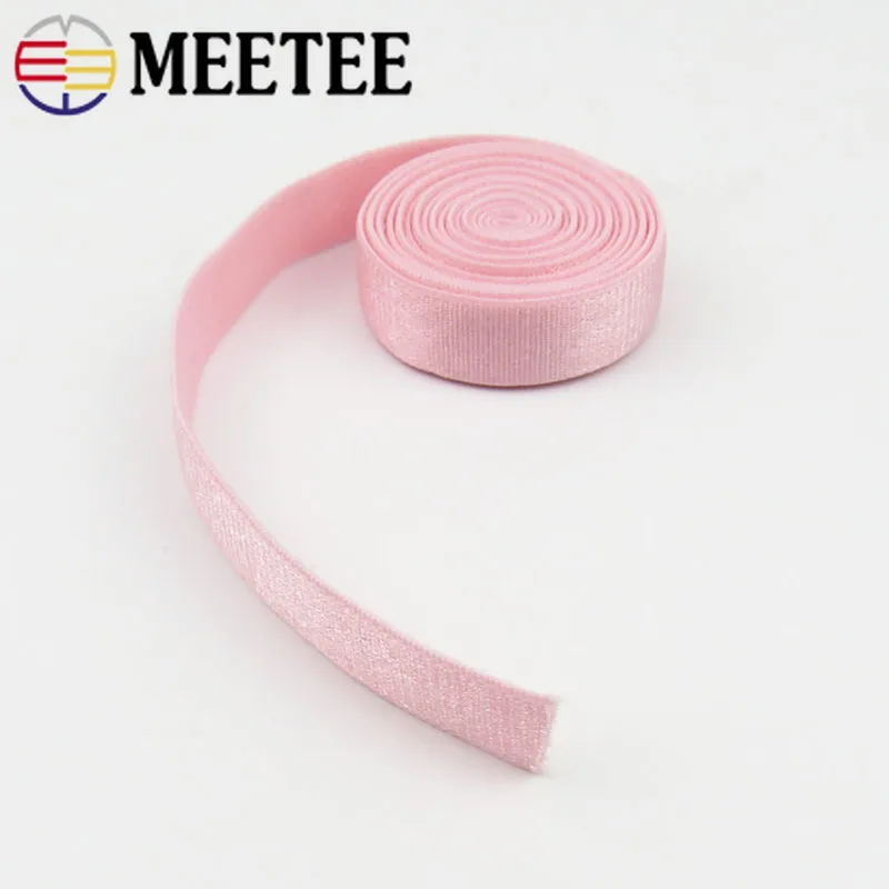 Meetee 20 метров резинки 10 мм ширина для нижнего белья плечевой ремень бюстгальтер ремни для купальников украшение для ноутбука DIY аксессуары