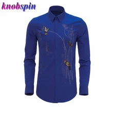 Роскошные Брендовые мужские рубашки с длинным рукавом тонкие мужские деловые рубашки с элегантной вышивкой бисером Camisas плюс размер 3XL 4XL