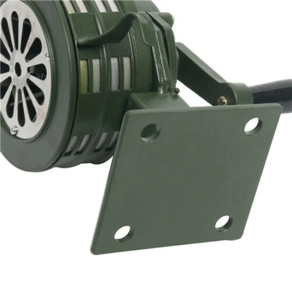 

Crank Hand Operated Air Siren Horn Fire Emergency Security Alarm Aluminum Alloy OD889