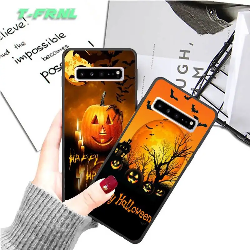 Забавные Хэллоуин Тыква для samsung A10 coque fundas etui galaxy A20 A30S A40 A50 A51 A71 note 8 9 10 чехол |