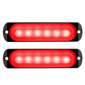 

12V Fog Light Red 6LED Car Off-Road Safety Urgent 10PCS set Anti-collision
