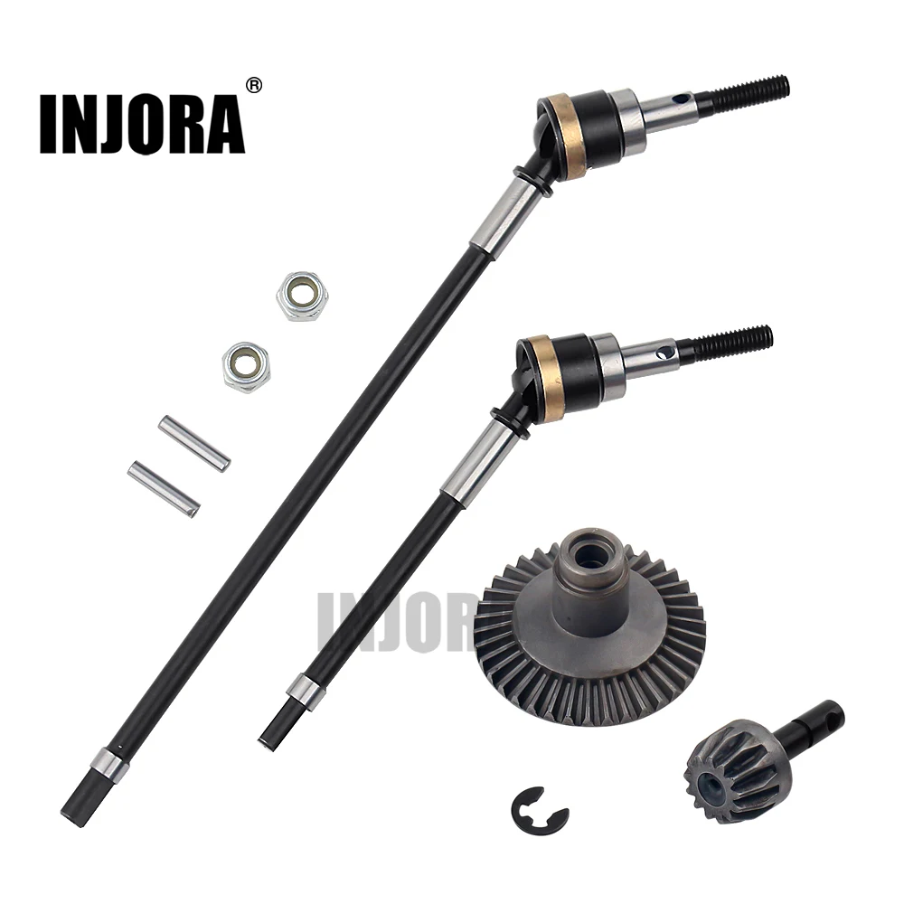 

INJORA Metal Front Axle Dogbone Shaft Gear for RC Rock Crawler Axial Wraith Series RR10 90018 90020 90045 90048