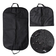 Черный костюм, сумка для одежды, Нетканая одежда из ткани, водонепроницаемые сумки для хранения одежды для дома, путешествий, одежда, пылезащитные чехлы