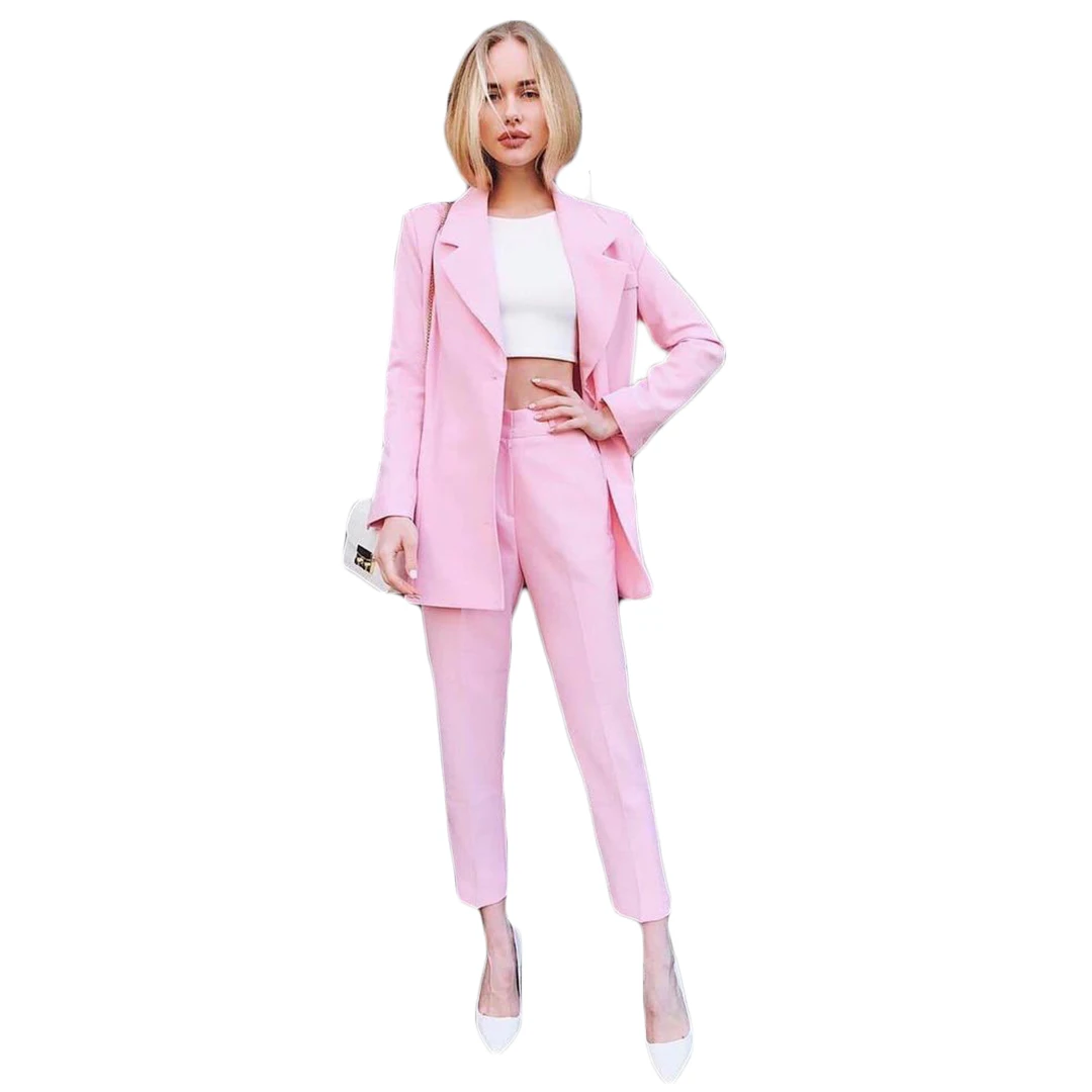 Fashion Women Suits Classic Streetwear One Button Custom Made Blazer ...