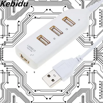 

KEBIDU Mini USB 2.0 Hub 4 Port USB Hub Splitter Hub Adapter For PC Computer For Hard Drives Plug and Play Accessories Wholesale