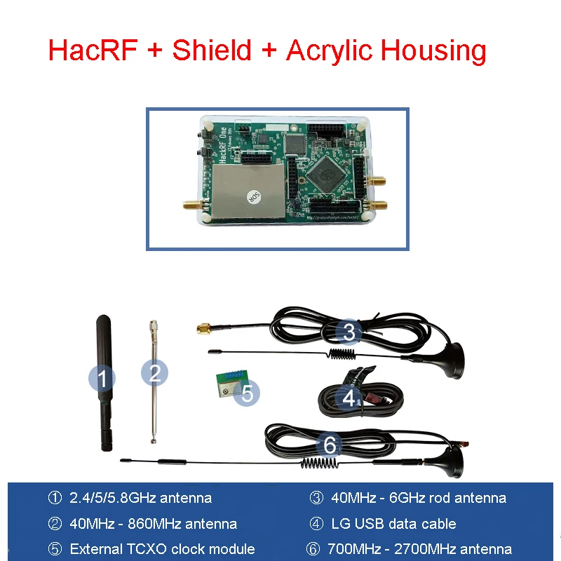 HackRF One 1 МГц до 6 ГГц с открытым исходным кодом программное обеспечение радио платформа макетная плата RTL SDR демонстрационная плата комплект ключ приемник Ham радио