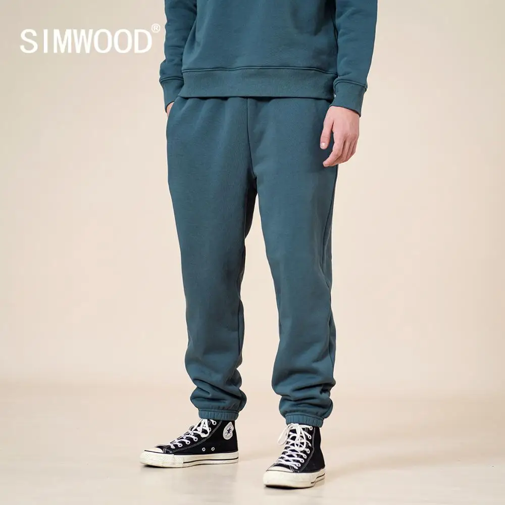 Jogger-Pants Track-Trousers Gym-Wear Drawstring Loose Fleece Winter Plus-Size New SIMWOOD