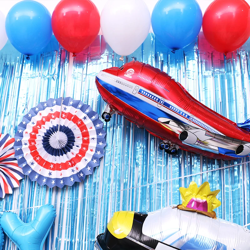 Car Ballons Truck Train airplane Foil Balloon police Globos Gift Happy Birthday Boyss Party Decorations Favor Kids car car balls