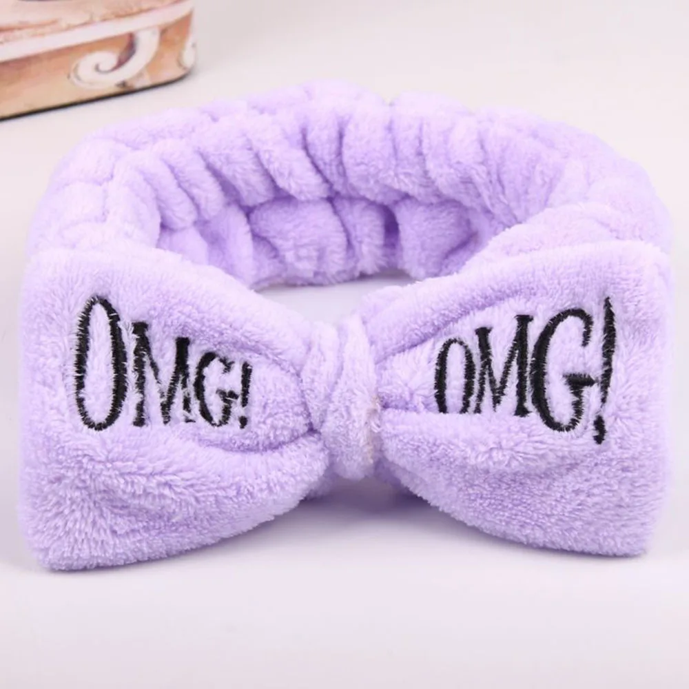 large hair clip 2021 Women Makeup Coral Fleece Headband Wash Face Soft Hair Holder Elastic Top Knot Hairbands Girl Headwear Hair Accessories goody hair clips Hair Accessories