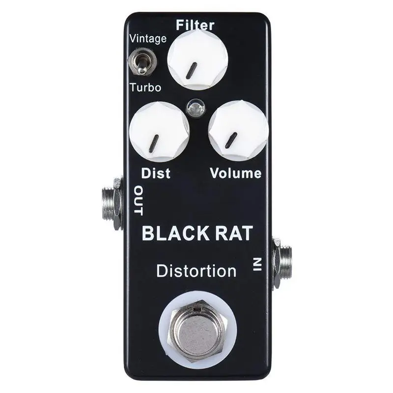 Mosky Black RAT Distortion Mini Guitar Effect Pedal | Спорт и развлечения