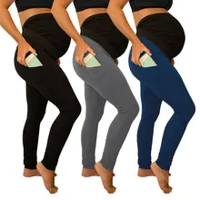 Новинка; Леггинсы для беременных; бесшовные брюки для йоги; эластичные брюки