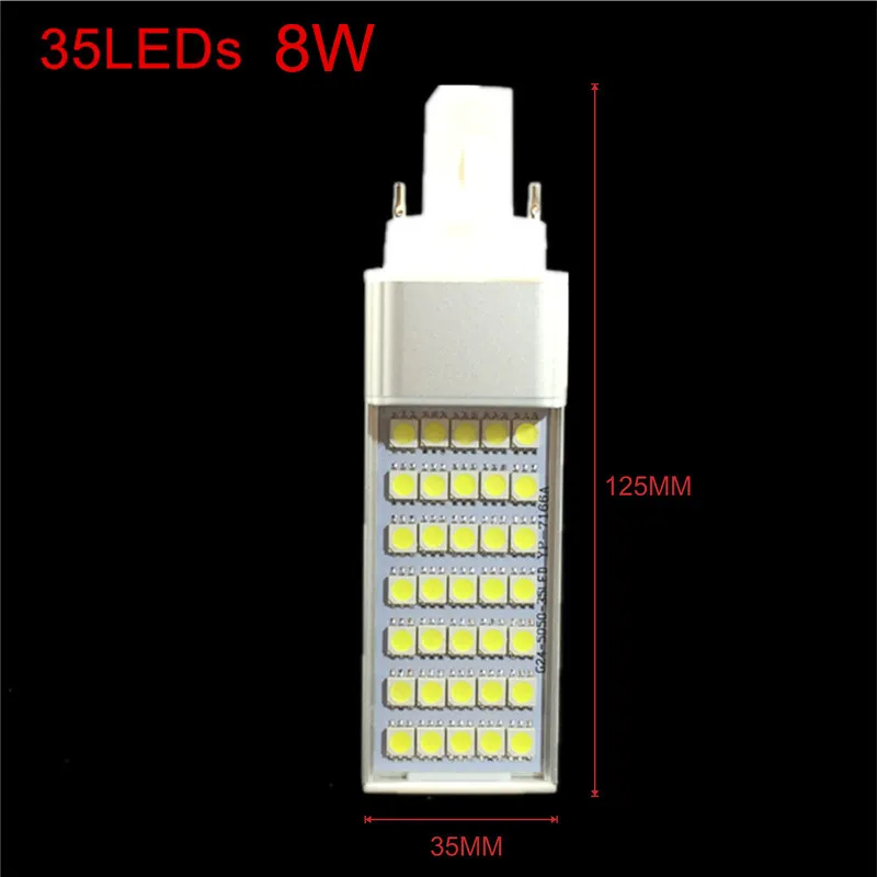 G24 led lamp bulb 6W 8W 10W 12W 14W 5050 Light warm white/Cool white Spotlight 180 Degree Horizontal Plug Light led light led lamp