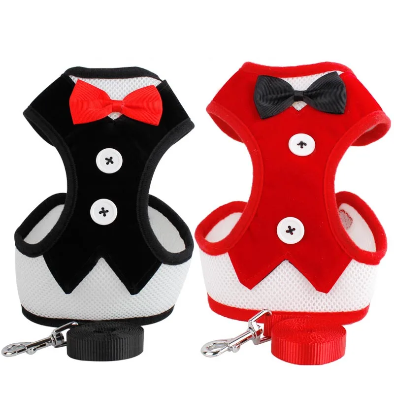 

Breathable Dog Pet Harness and Leash Set Air Nylon Mesh Puppy Small Dogs Cat Clothes Accessories Puppy Vest Net For Chihuahua